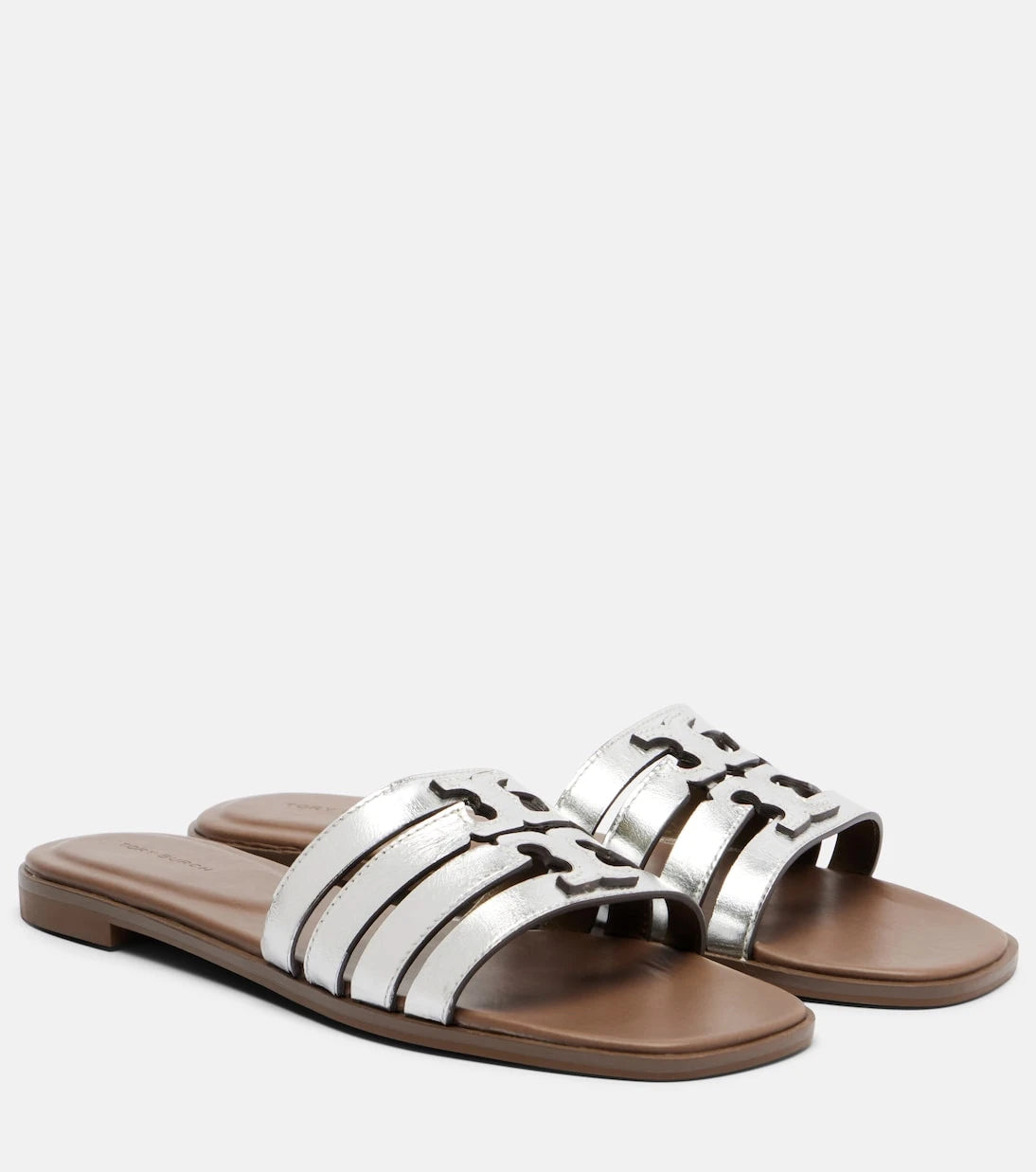Tory Burch - Metallic leather slides