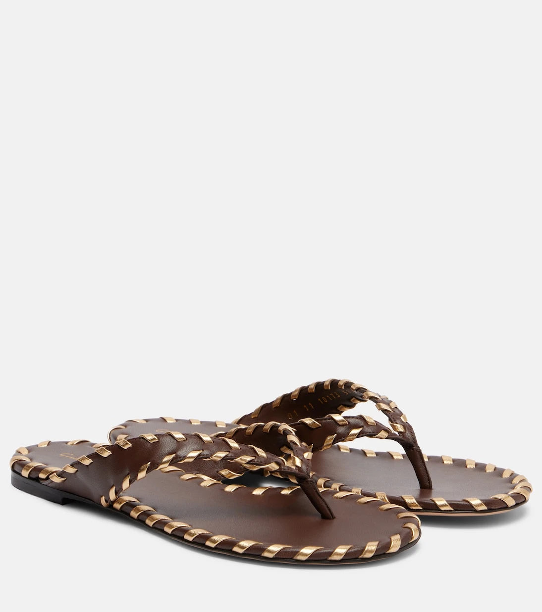Gianvito Rossi - Zaira leather thong sandals