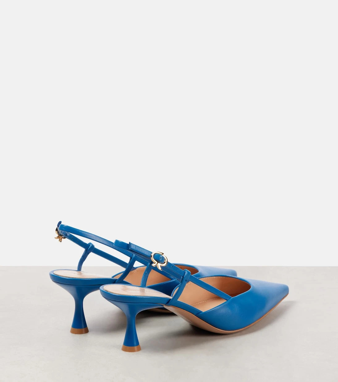 Gianvito Rossi - Ascent 55 deri slingback topuklu ayakkabı