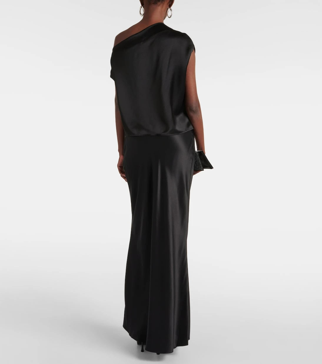 The Sei - Draped one-shoulder silk top