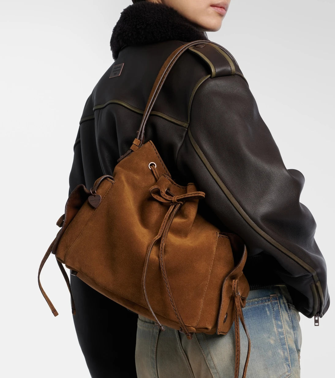 Acne Studios - Suede bucket bag