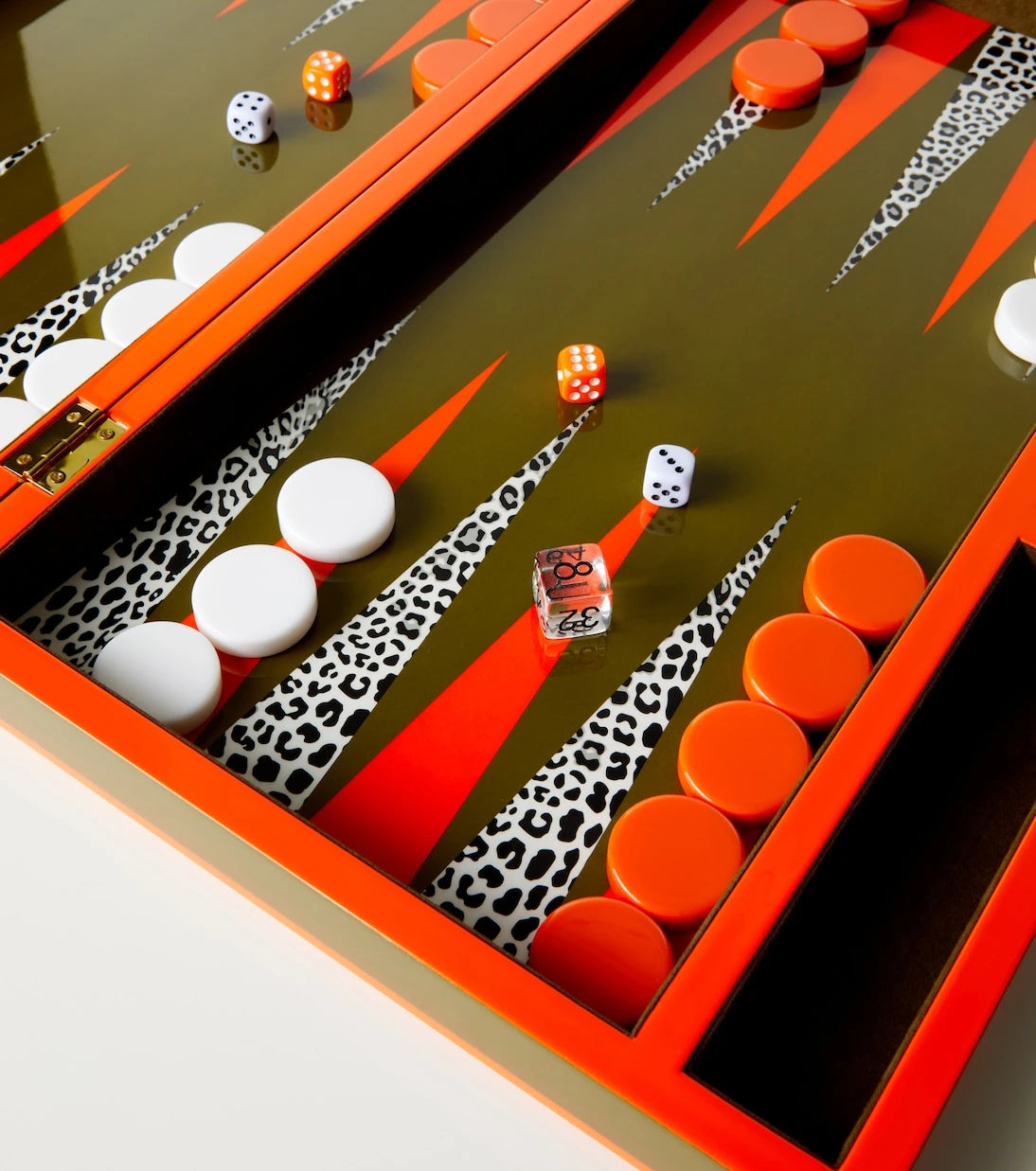 Jonathan Adler - Leopard lacquered backgammon set