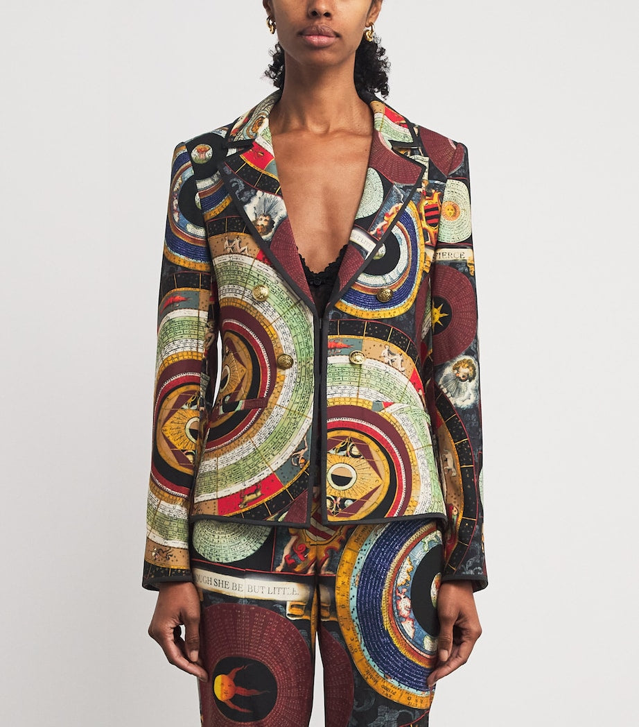 Alice+Olivia Multi Satin Mya Blazer