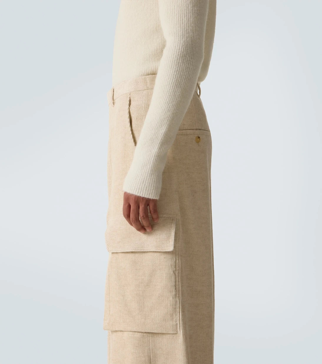 Rick Owens - Firebanks cotton and linen cargo pants
