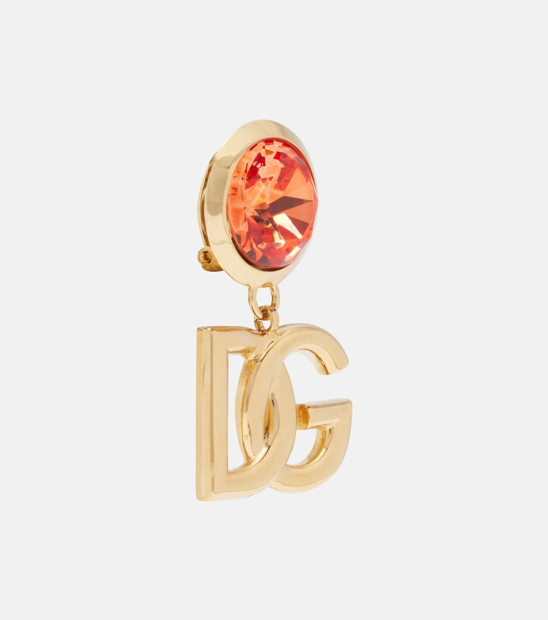 Dolce&Gabbana - DG embellished clip-on earrings