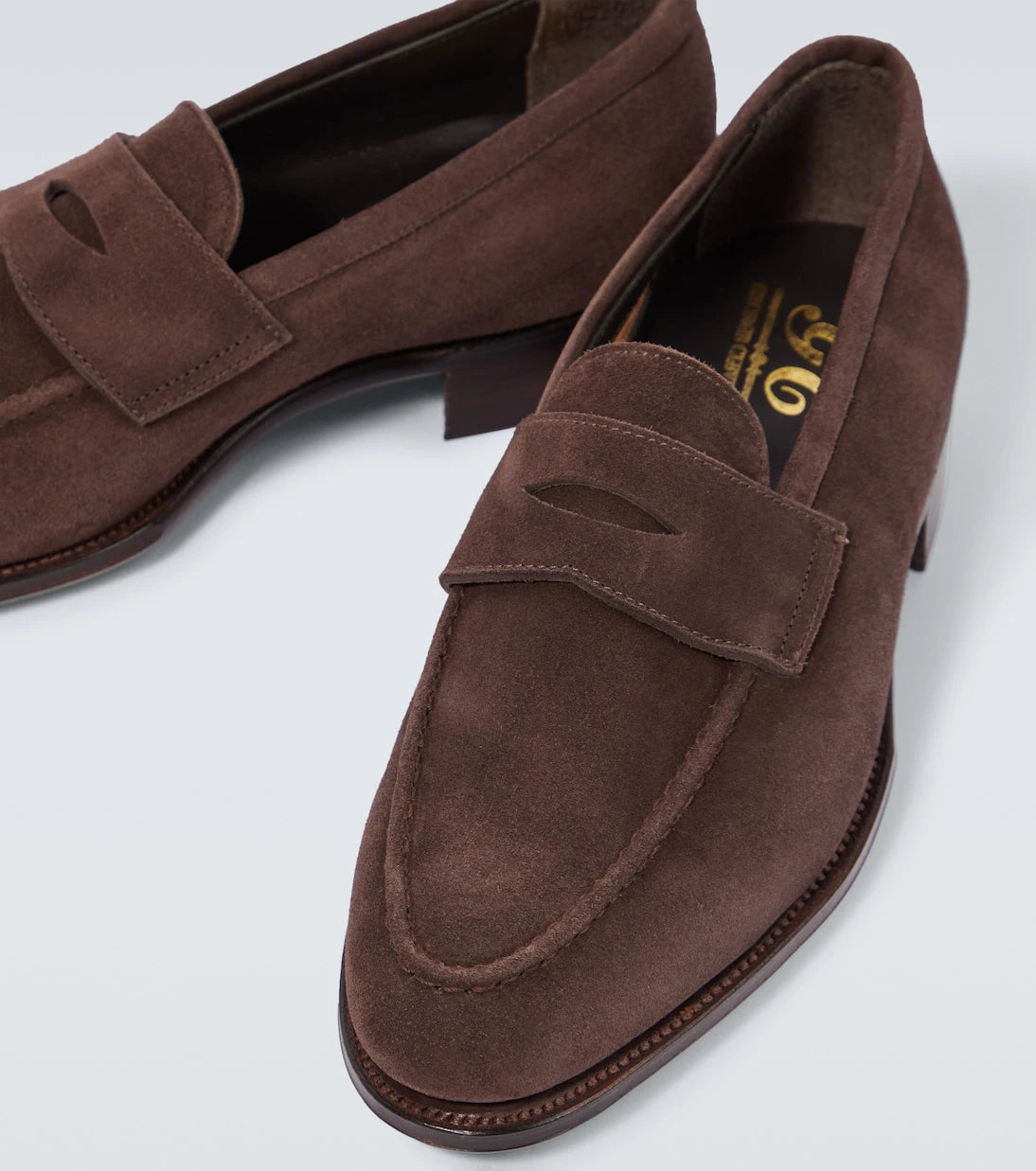 George Cleverley - Bradley II suede penny loafers