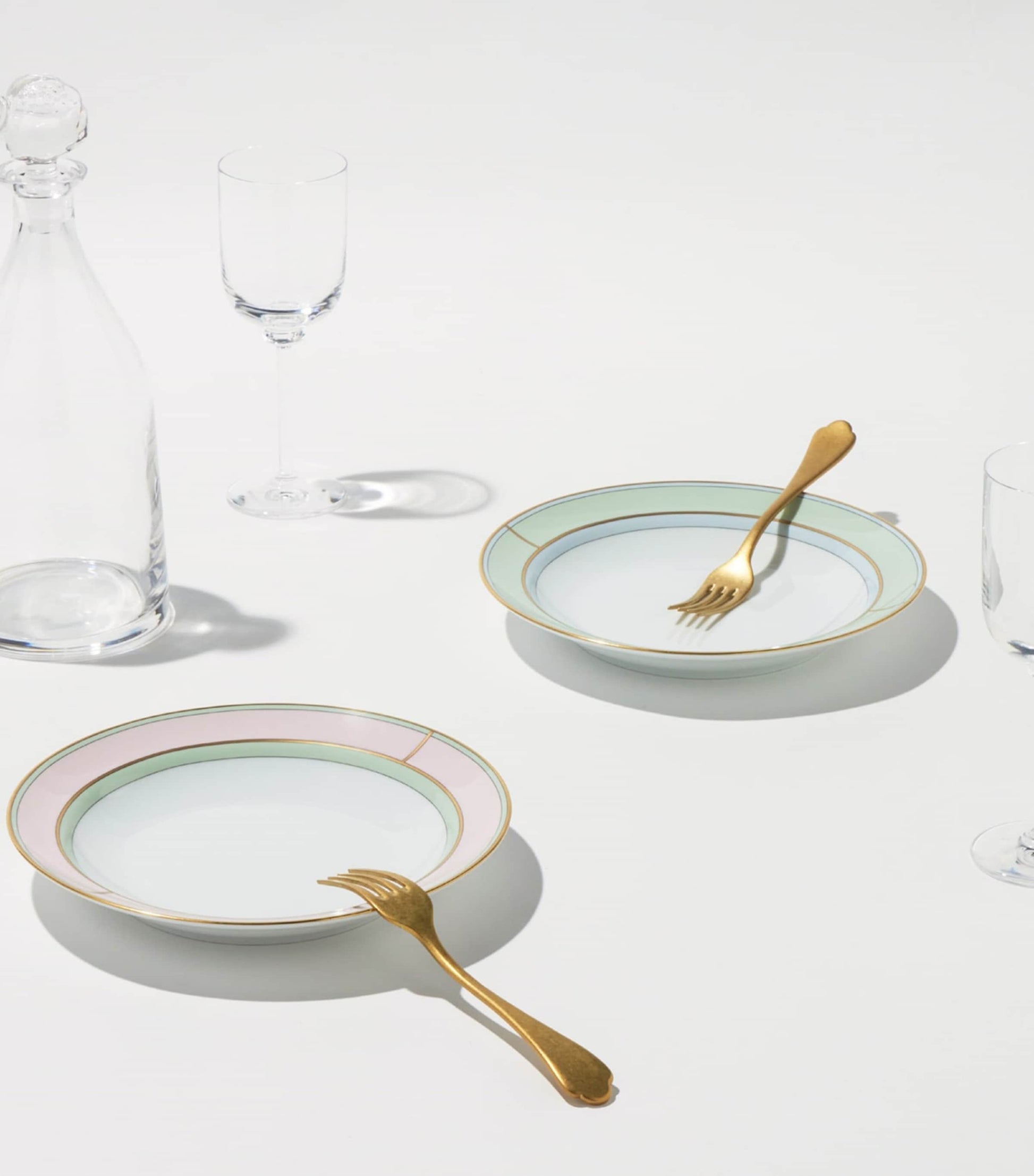 GINORI 1735 Porcelain Colonna Diva Rosa Soup Plate (24cm)