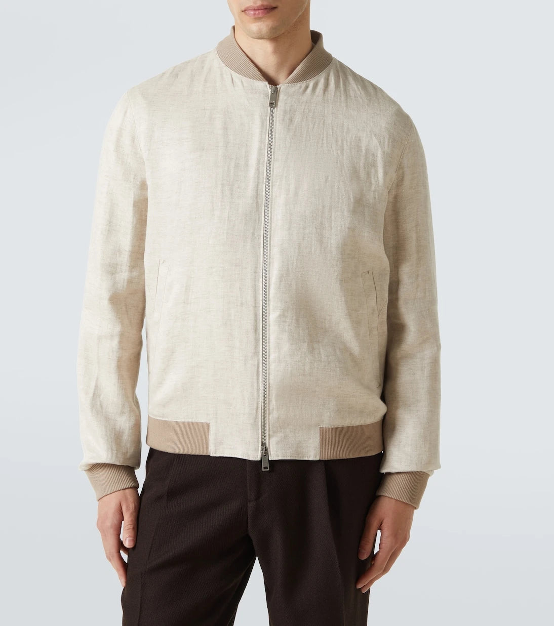 Zegna - Linen bomber jacket