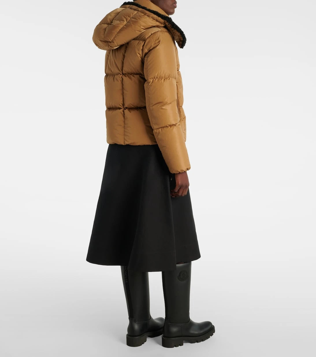 Moncler - Castelnou teddy-trimmed down jacket