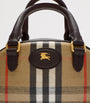 Burberry Beige Mini Canvas Highlands Bowling Bag