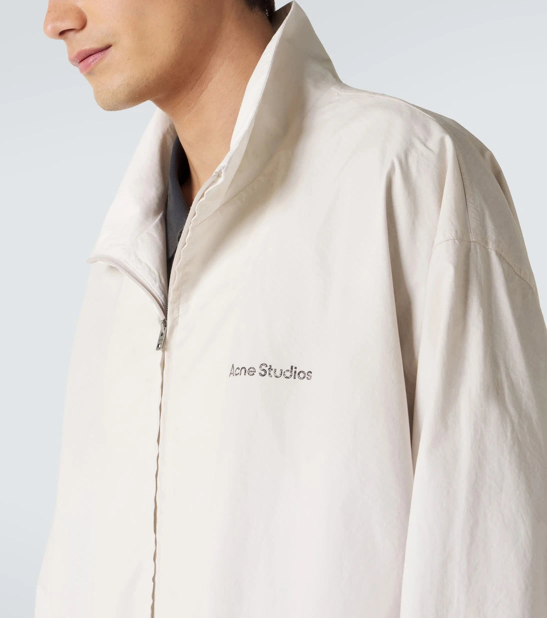 Acne Studios - Logo cotton poplin bomber jacket