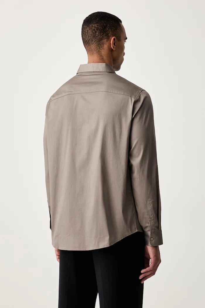 Armani Exchange erkek pamuk elastan gömlek