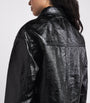 Claudie Pierlot Black Cropped Leather Jacket