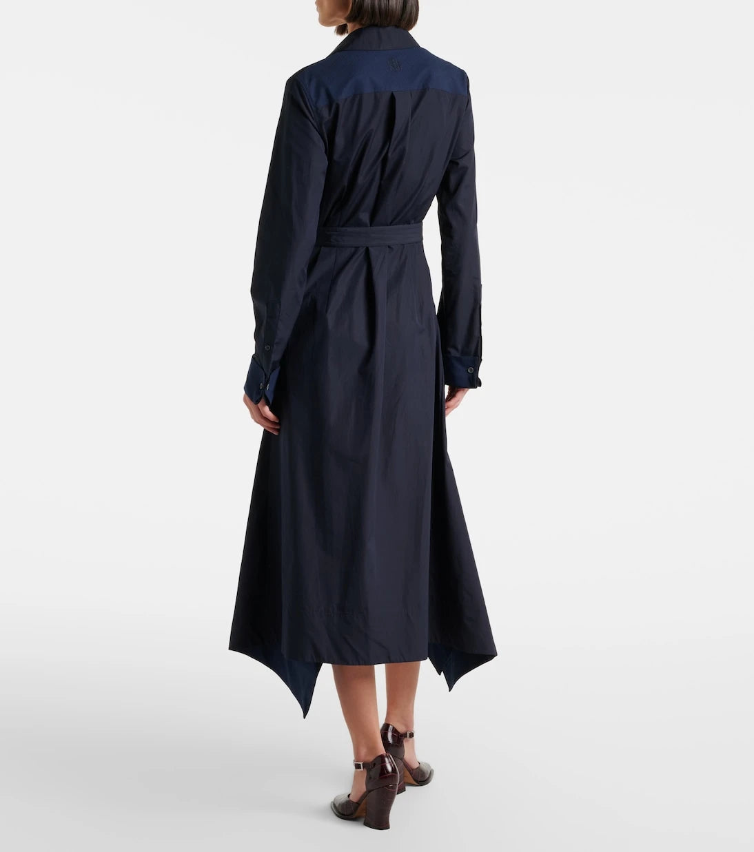 Loewe - Draped cotton wrap dress