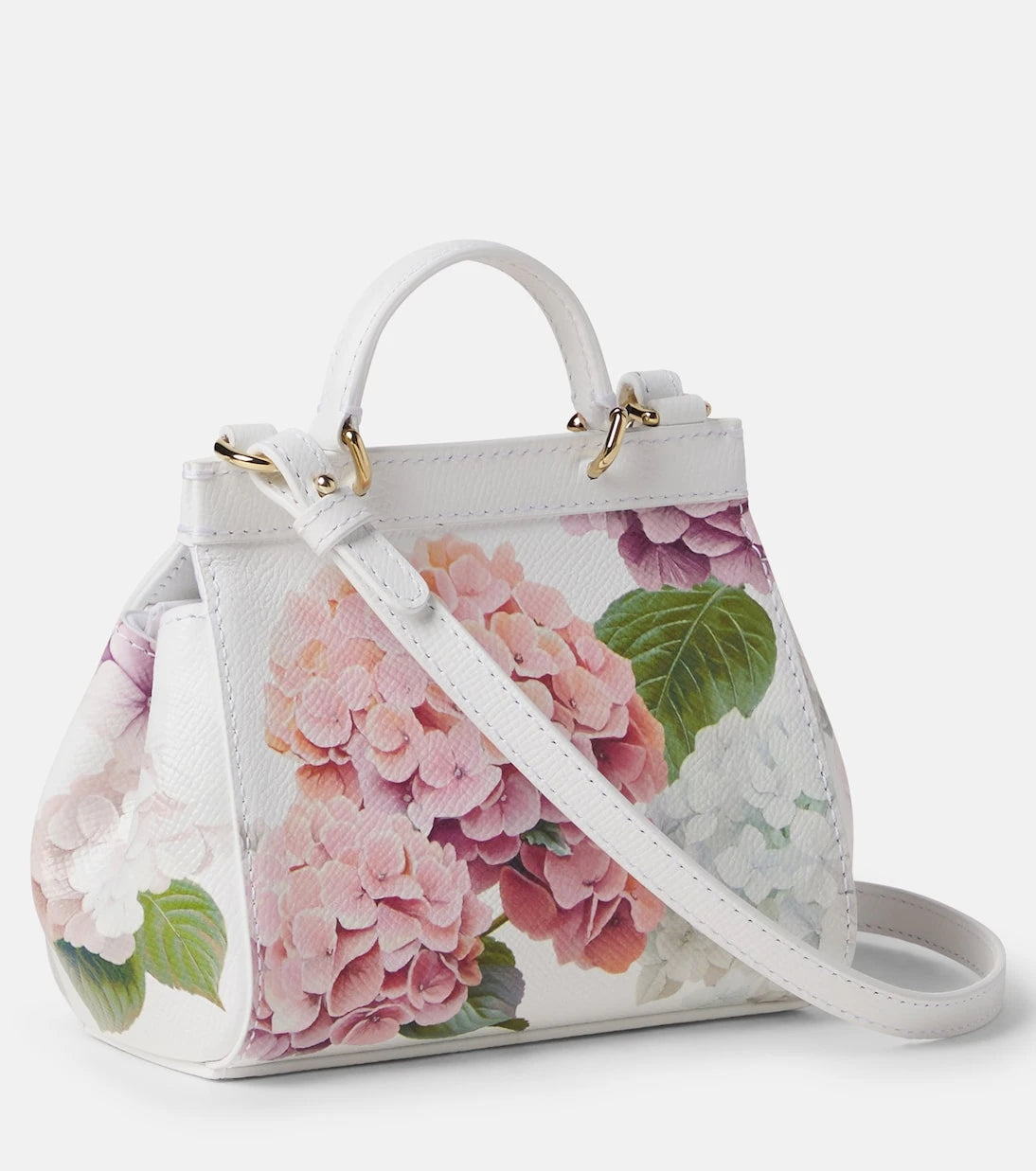 Dolce&Gabbana Kids - Sicily floral leather shoulder bag