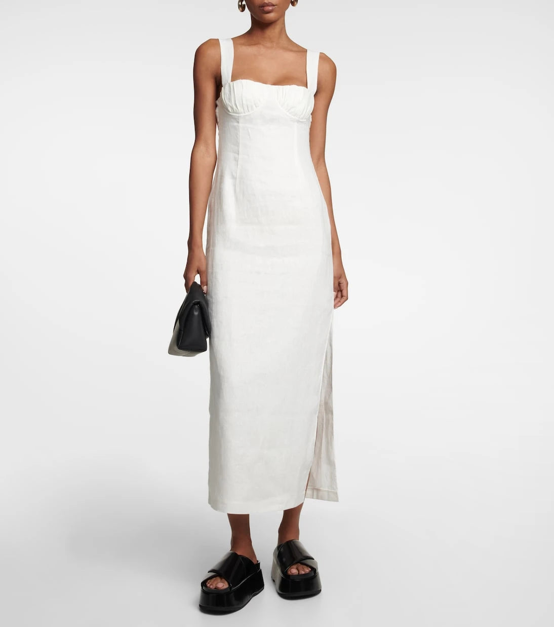 SIR - Bettina linen midi dress