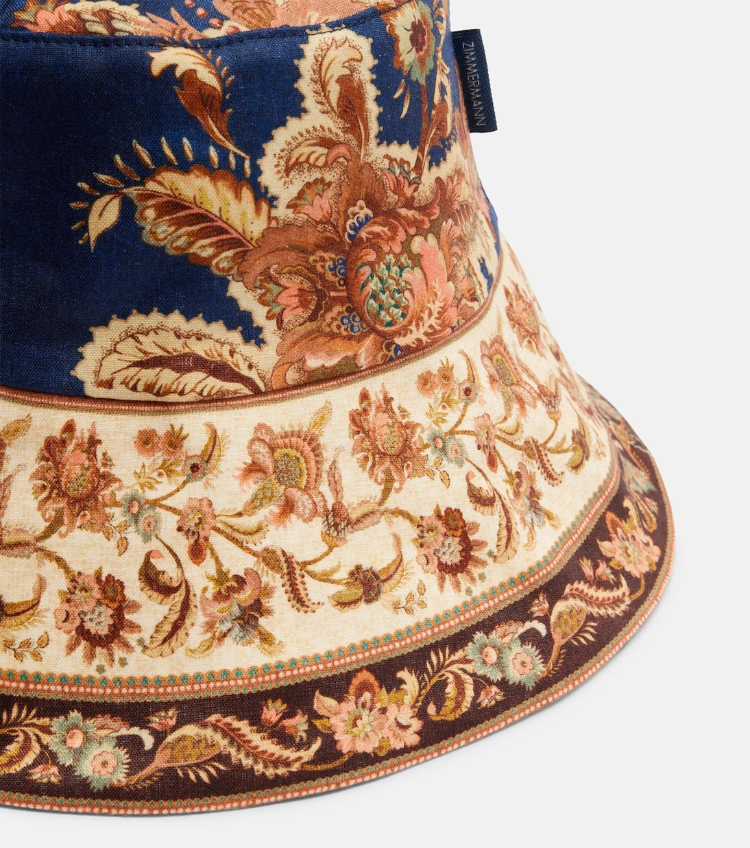 Zimmermann - Reversible printed linen bucket hat