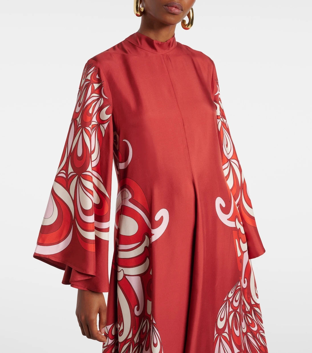 La DoubleJ - Magnifico printed silk twill maxi dress