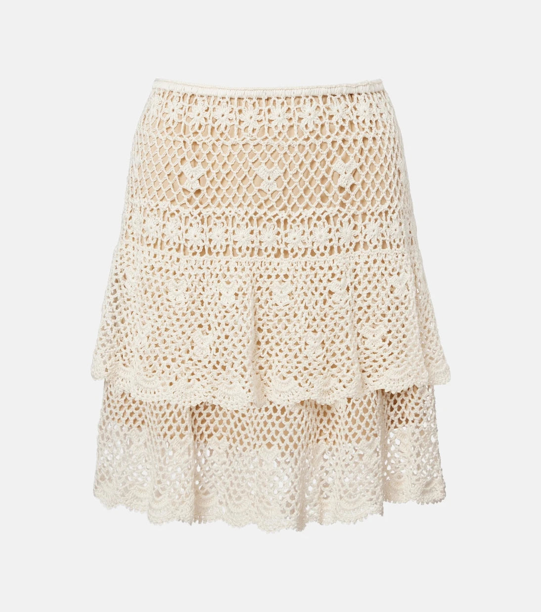 Anna Kosturova - Florence crochet cotton miniskirt