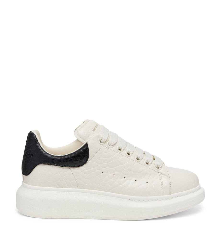 White Leather Oversized Sneakers