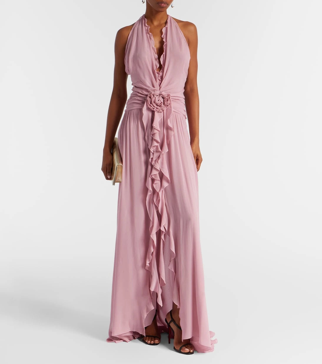 Blumarine - Ruffled georgette gown