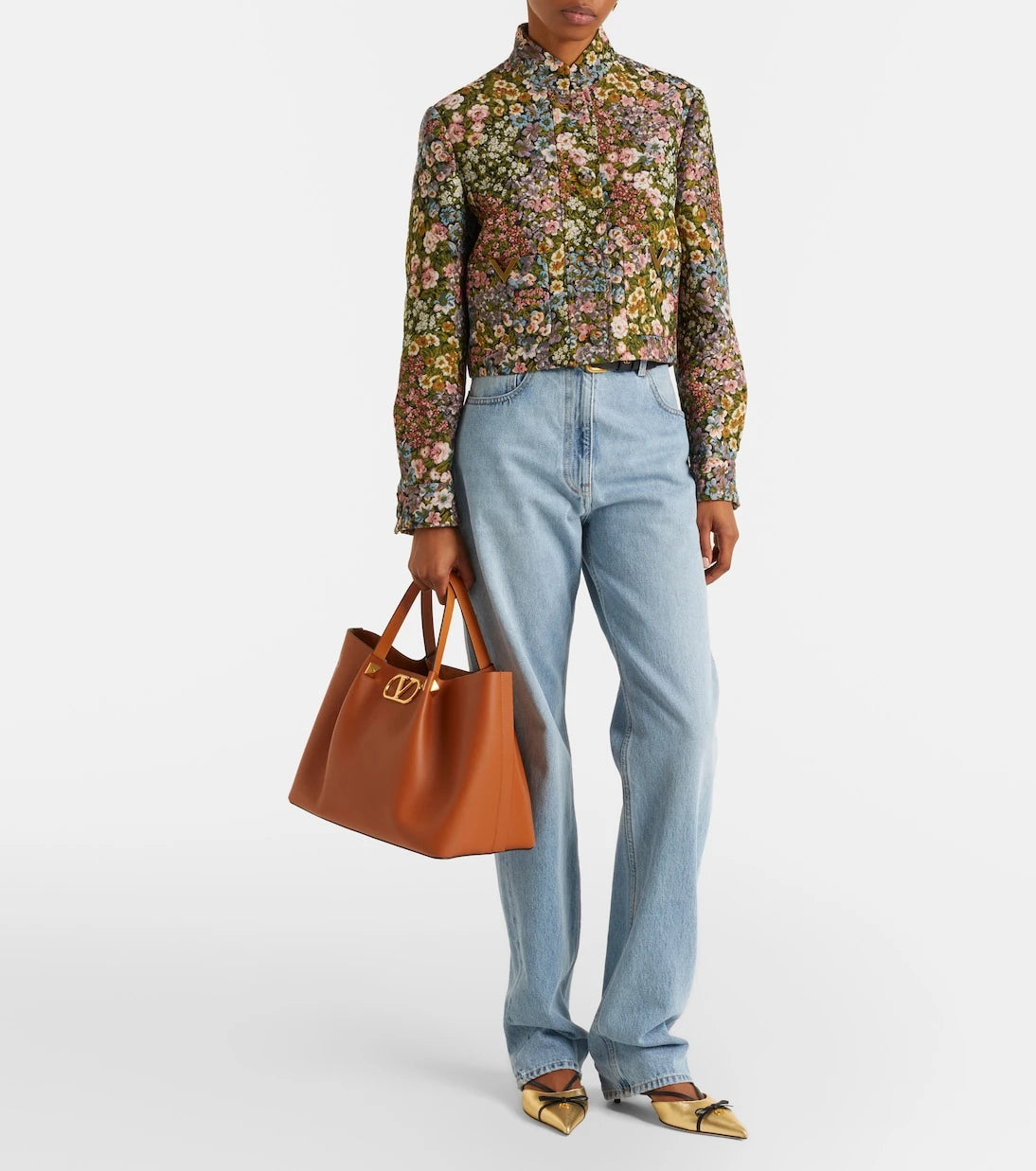 Valentino Garavani - VLogo Medium leather tote bag