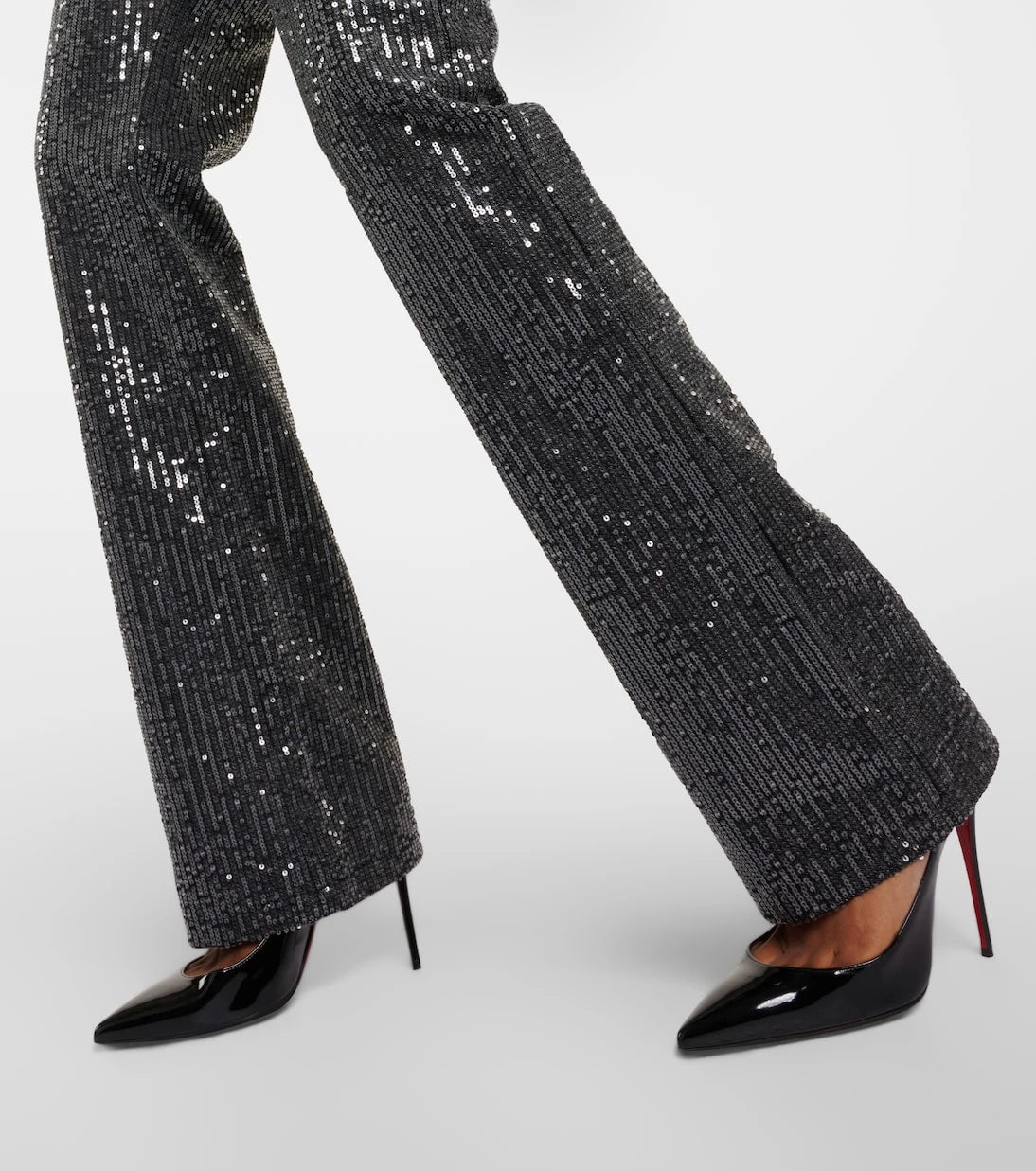 Rotate - Sequined straight jeans