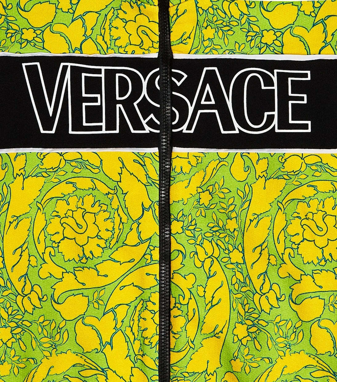 Versace Kids - سويت شيرت من قطن الجيرسيه بنقشة باروكو