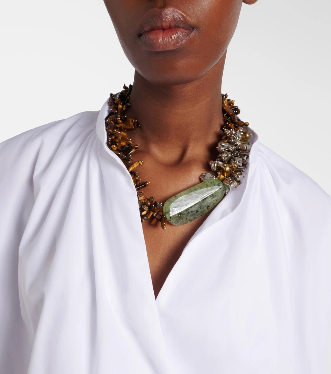 Dries Van Noten - Draped cotton blouse