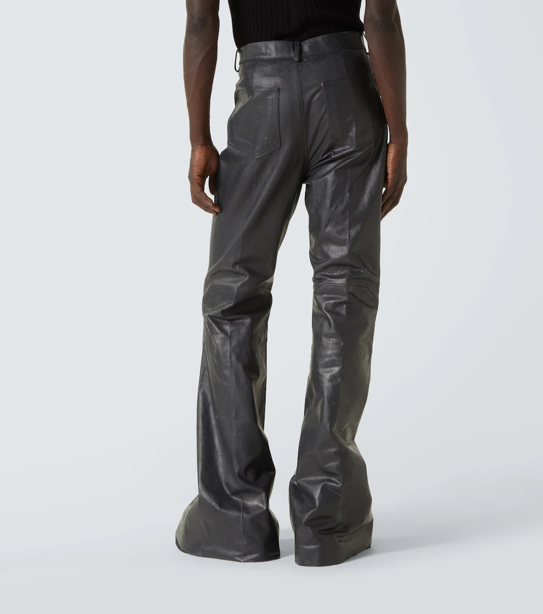 Rick Owens - Bolan leather flared pants