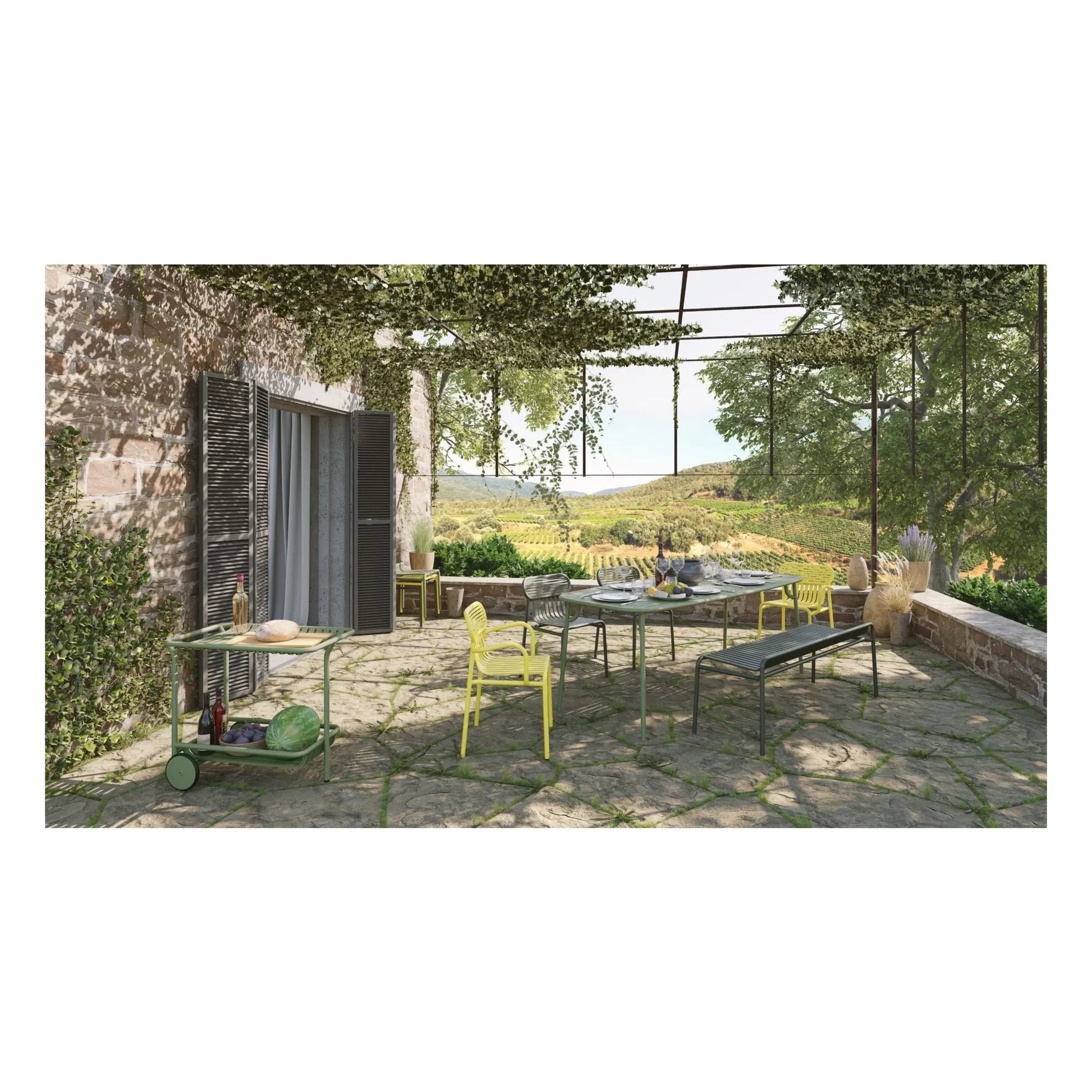 Petite friture - Week-end rectangular table | Pale green