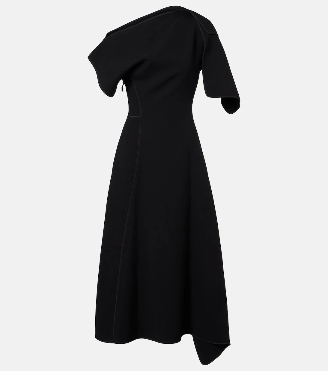 Maticevski - Diadem draped asymmetric midi dress