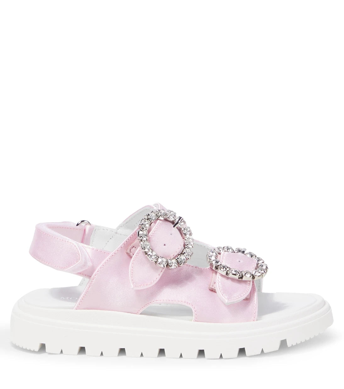Monnalisa - Embellished satin sandals