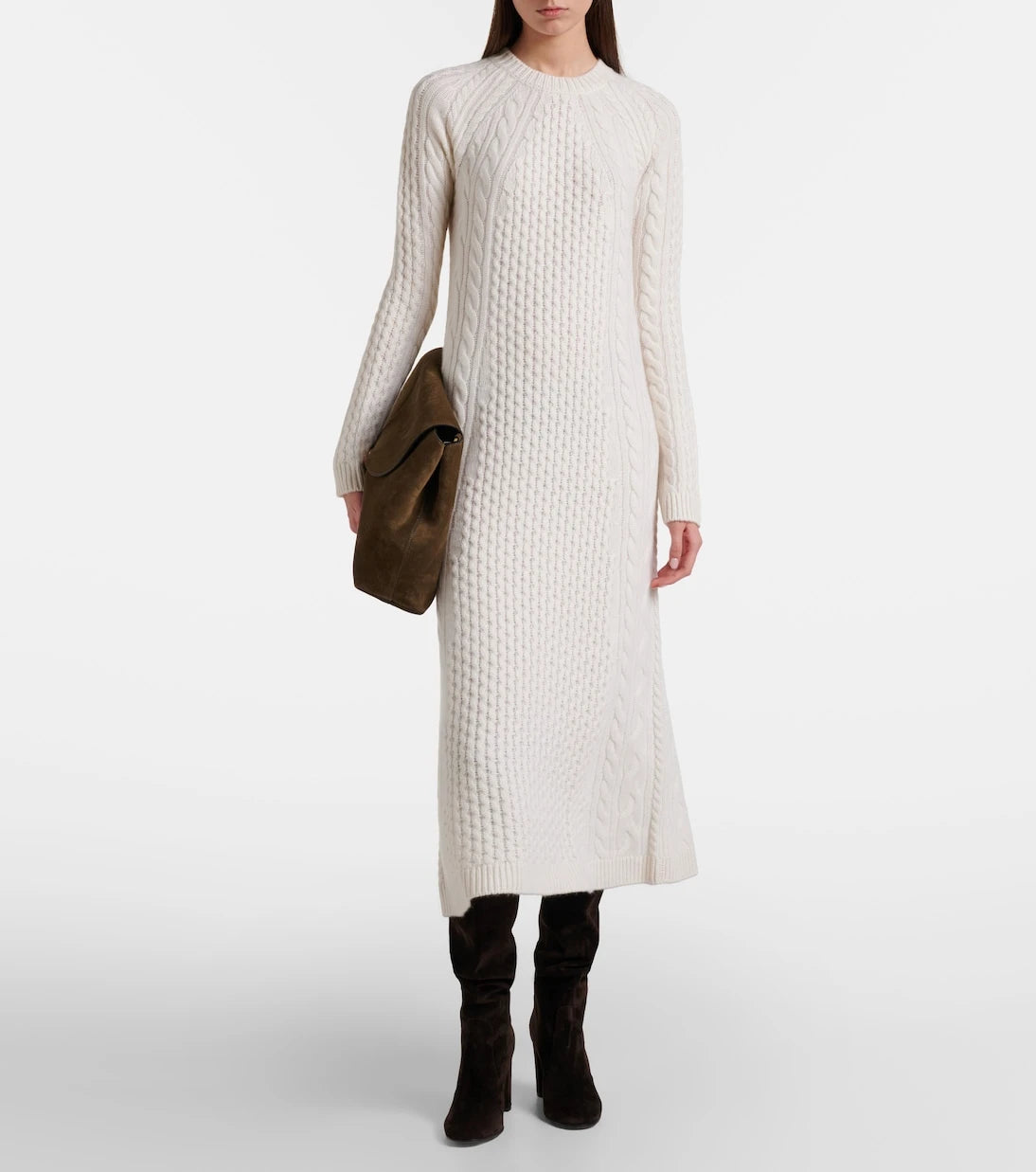 Lisa Yang - Nyla cable-knit cashmere maxi dress