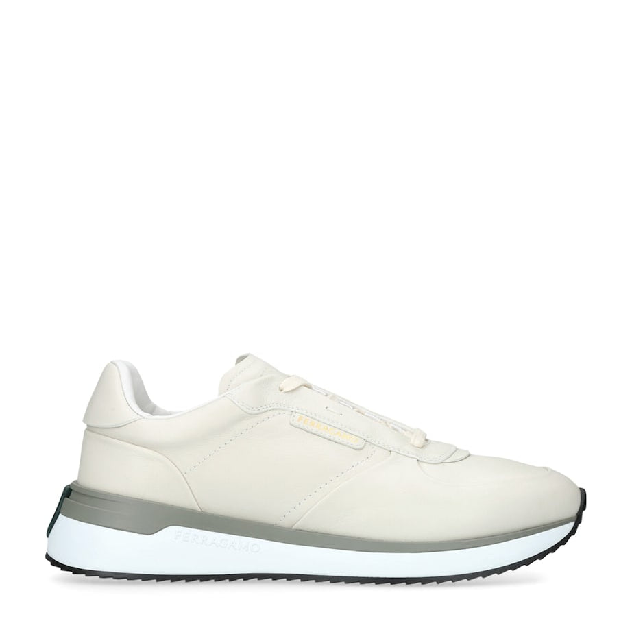 Salvatore Ferragamo Leather Low-Top Sneakers