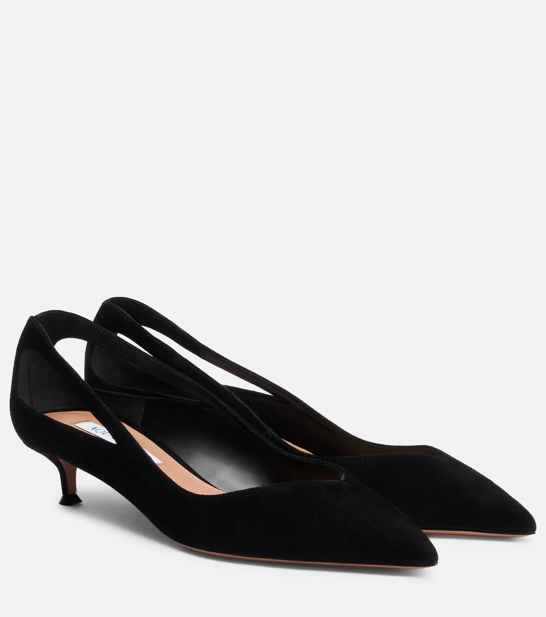 Aquazzura - حذاء شيفا 30 المدبب من الشمواه