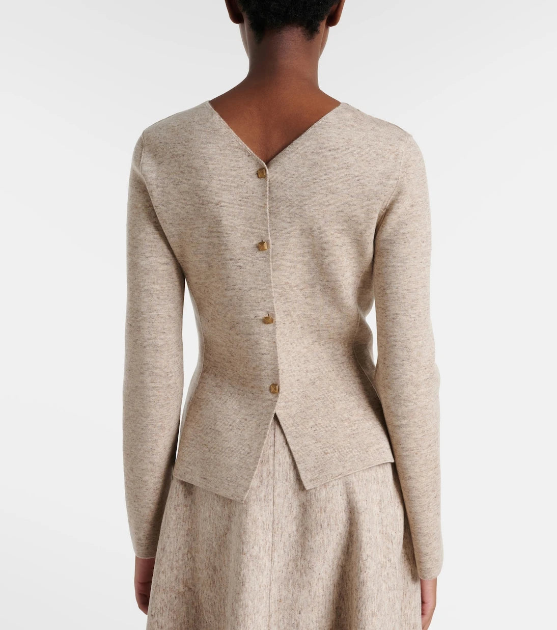 Loro Piana - سترة كارديجان من مزيج الكشمير والصوف والكتان طراز Willow