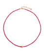 Rose Gold and Spinel Infinite Beaded Necklace