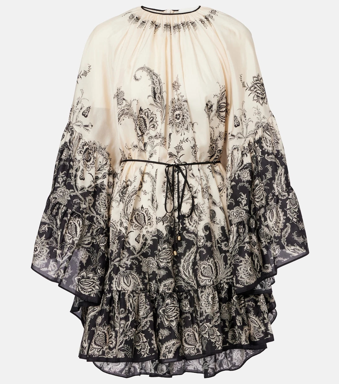 Zimmermann - Rhiannon floral gathered silk minidress