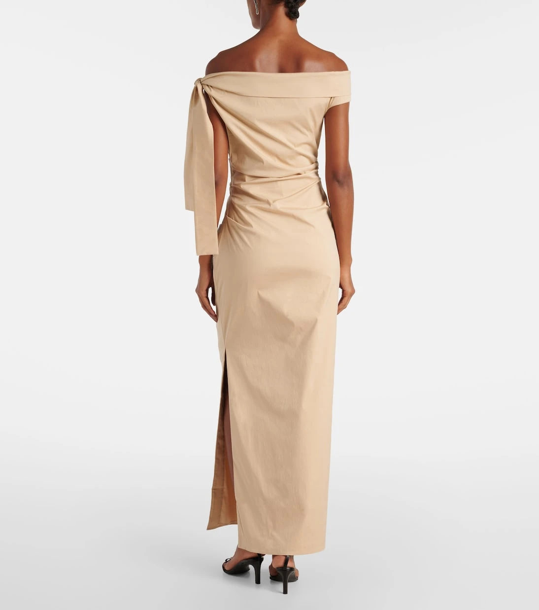 SIR - Dahlia off-shoulder cotton-blend gown