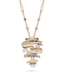 Rose Gold, Diamond, Sapphire and Tsavorite Play of Light Pendant Necklace