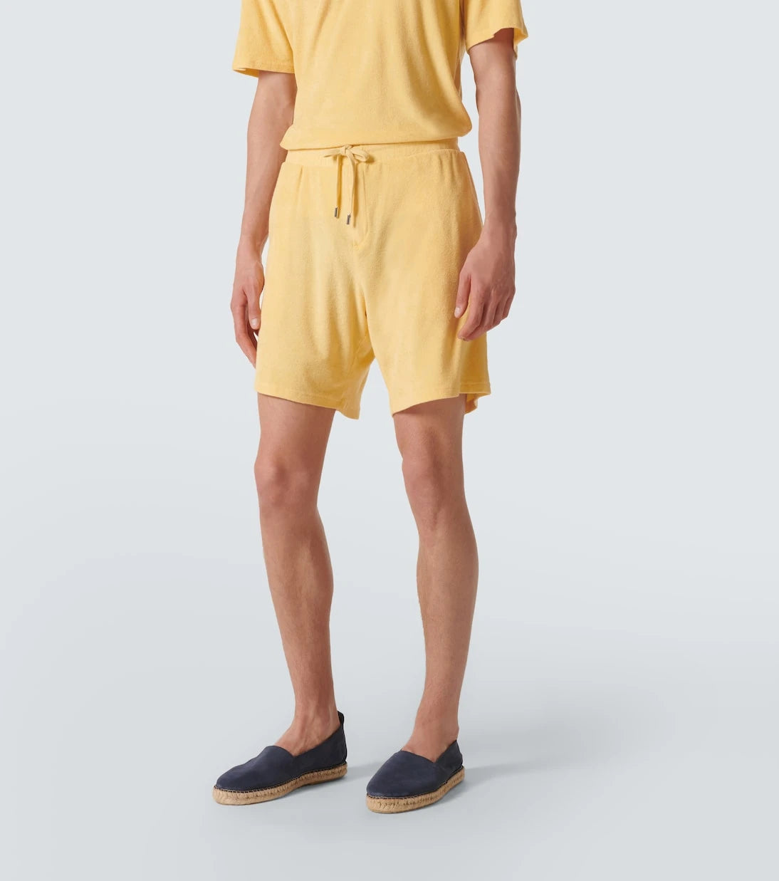 Frescobol Carioca - Faustino cotton and linen-blend terry shorts