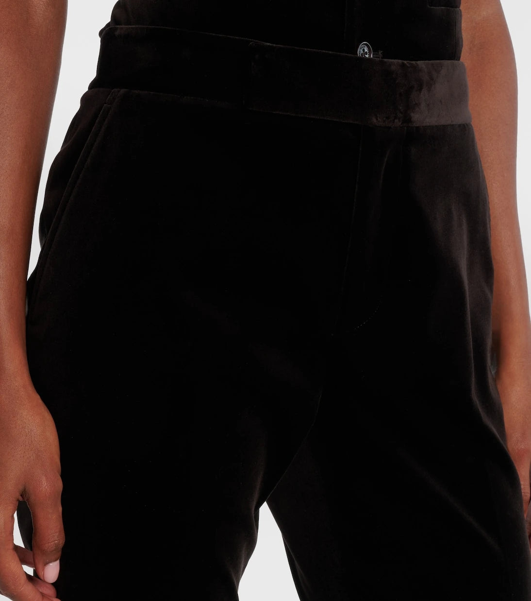 Ralph Lauren Collection - Cotton-blend velvet straight pants