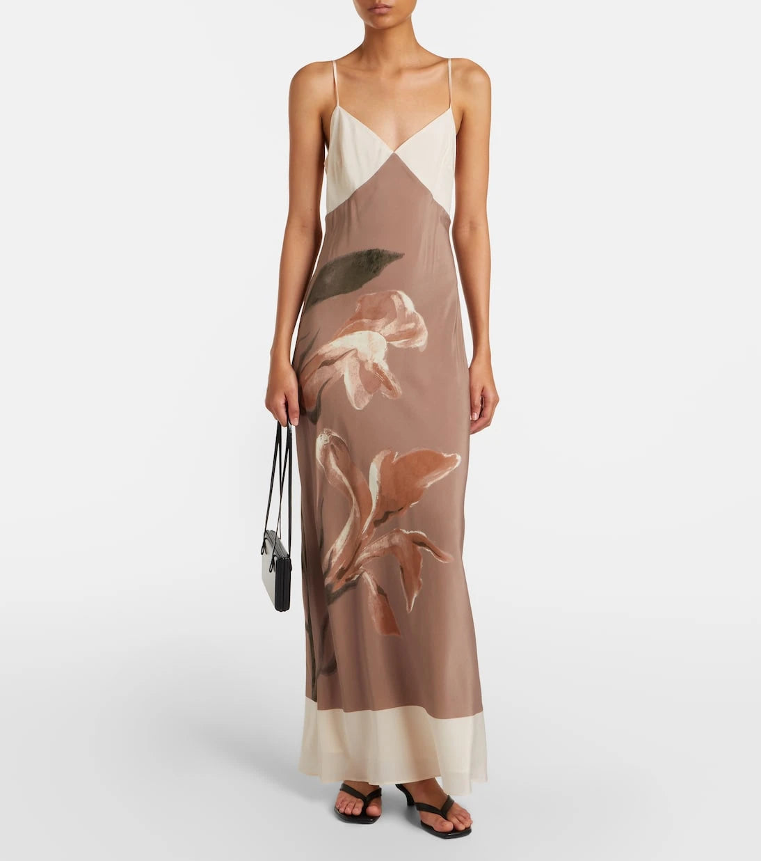 SIR - Azaliea floral silk max dress