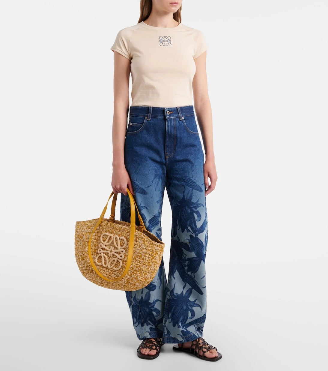 Loewe - Paula's Ibiza Eclipse Medium raffia basket bag