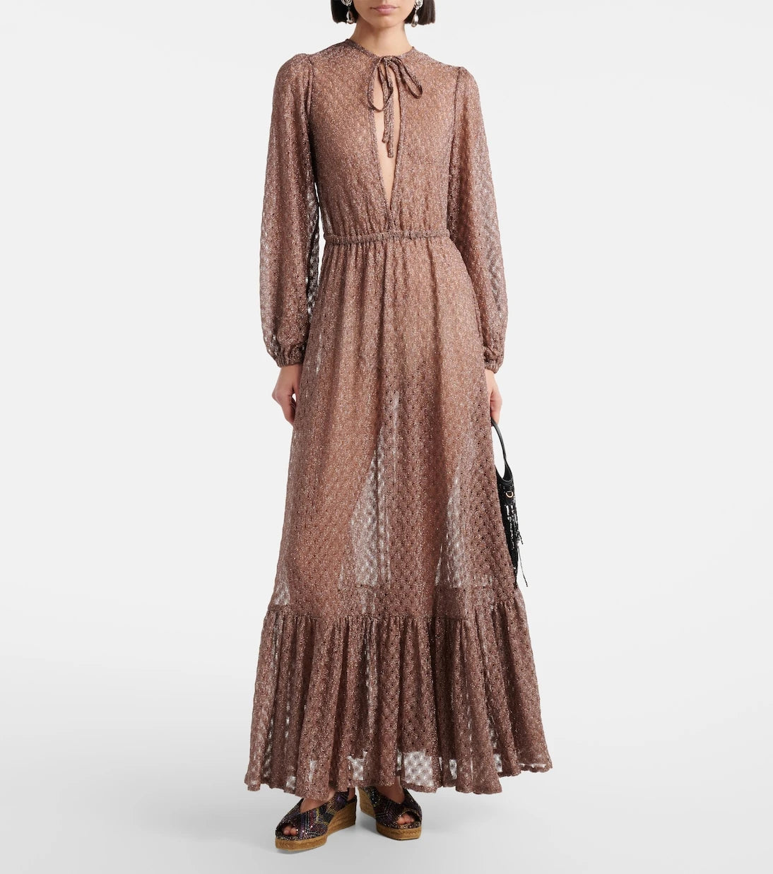 Missoni - Joy 30 pullu hasır dolgu topuklu ayakkabı