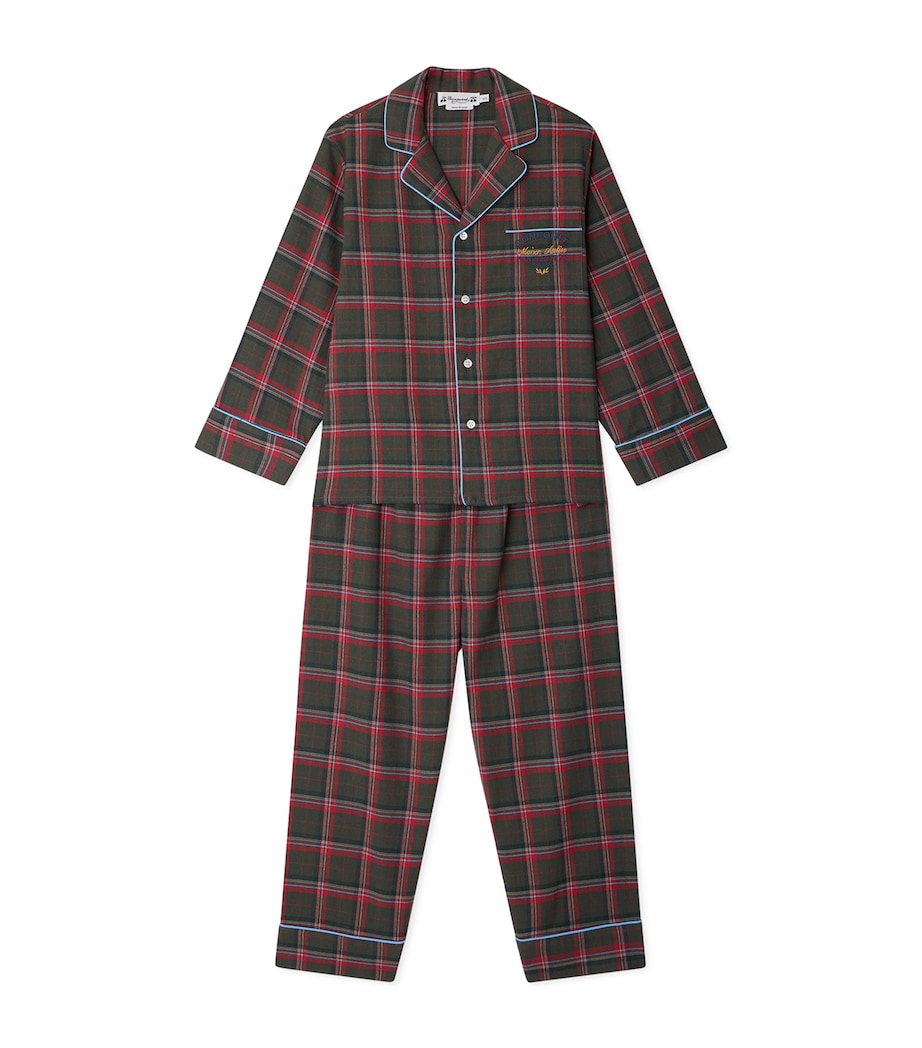 Cotton Plaid Pyjama Set (4-8 Years)