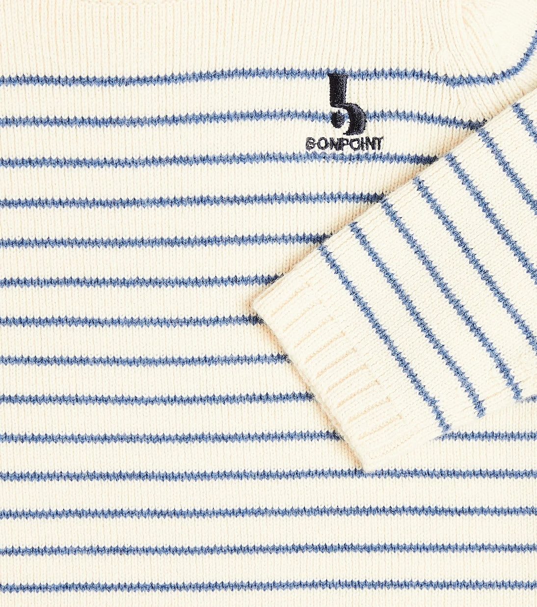 Bonpoint - Baby Aleksi striped wool and cotton sweater