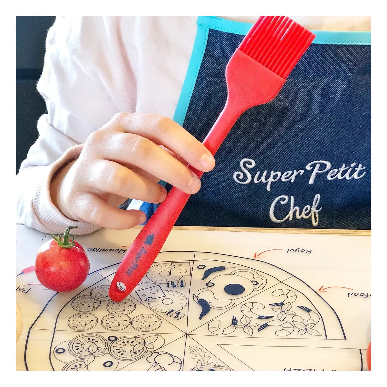 Superpetit - Placemat Tablet Set with Recipe - Pizza Kit