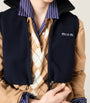 Blue Fleece Logo Gilet